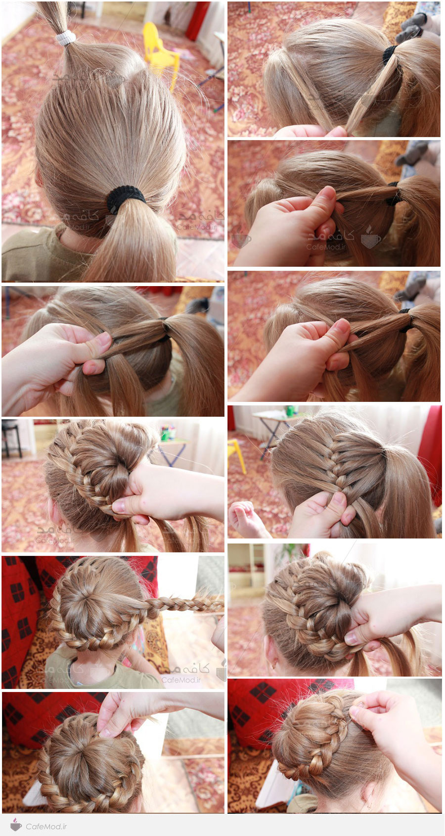آموزش بافت مو برای دختربچه ها