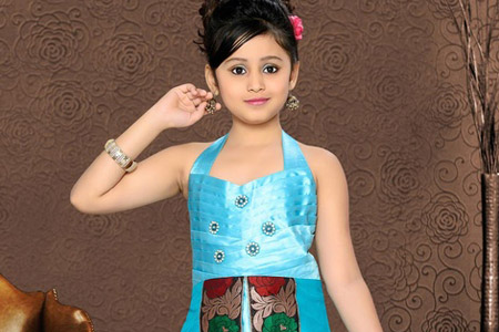 مدل لباس هندی دخترانه  9