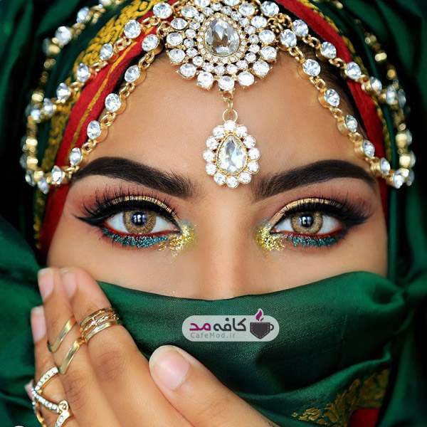 مدل آرایش هندی چشم 