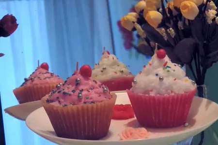 فیلم آموزش ساخت شمع طرح کاپ کیک