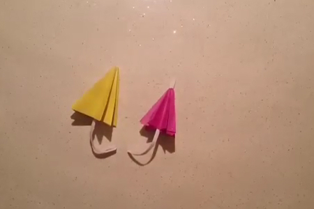 فیلم آموزش ساخت چتر کاغذی