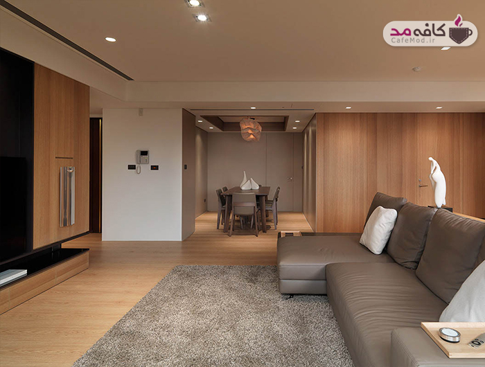 دکوراسیون خانه با طراحی متمرکز بر عناصر چوبی