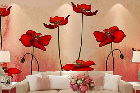 کاغذ دیواری های گلدار برای لوکس کردن منزل