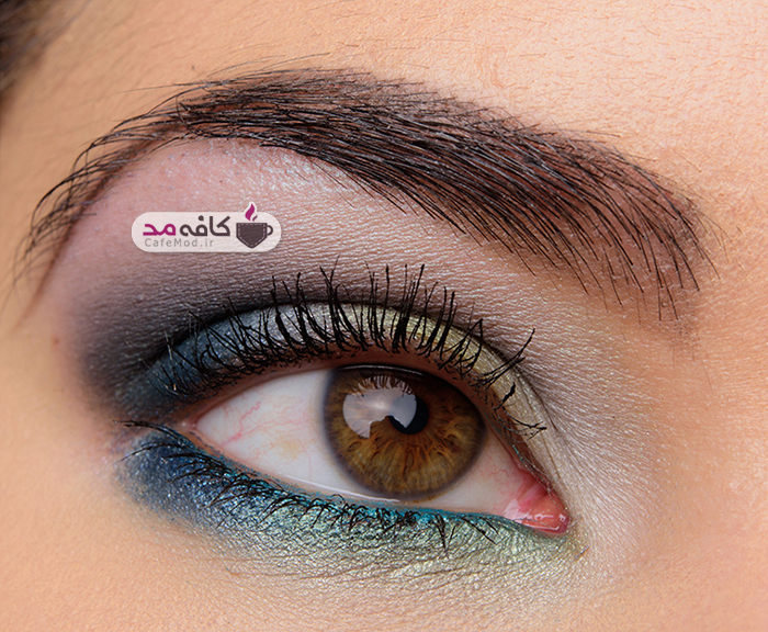 مدل آرایش چشم با رنگهای پاییزه