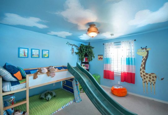 طراحی سقف اتاق خواب کودک
