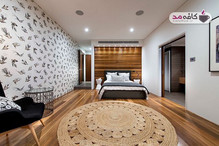 فرش و قالیچه های گرد در دکوراسیون اتاق خواب