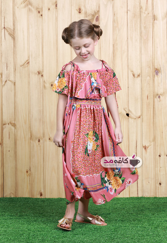 مدل لباس شاد و رنگی دخترانه