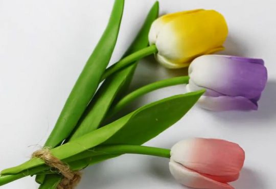فیلم آموزش درست کردن گل لاله با خمیر فیمو