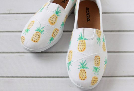 ایده کفش با طرح آناناس