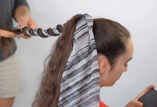 فیلم آموزش بستن مو با روسری