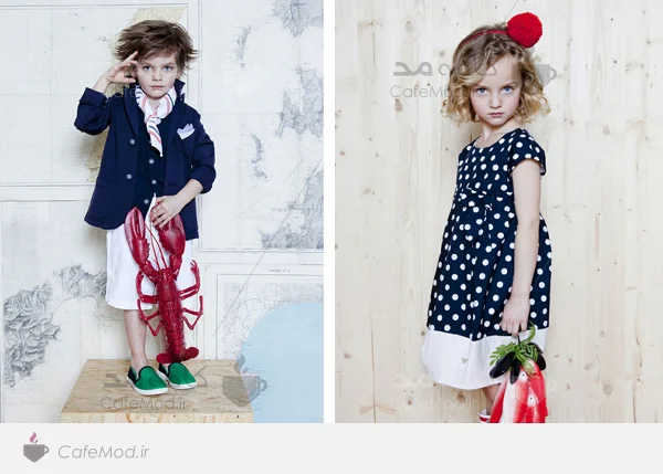 مدل لباس دخترانه پسرانه Armani-Junior
