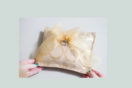 آموزش ساخت جا حلقه عروس 2