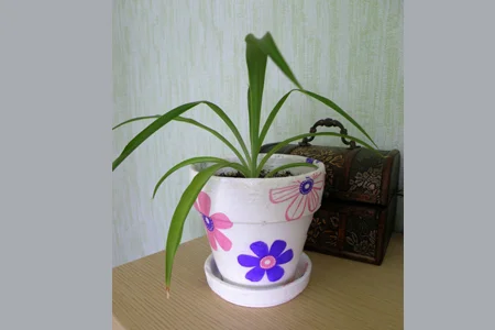 آموزش دکوپاژ روی گلدان 1