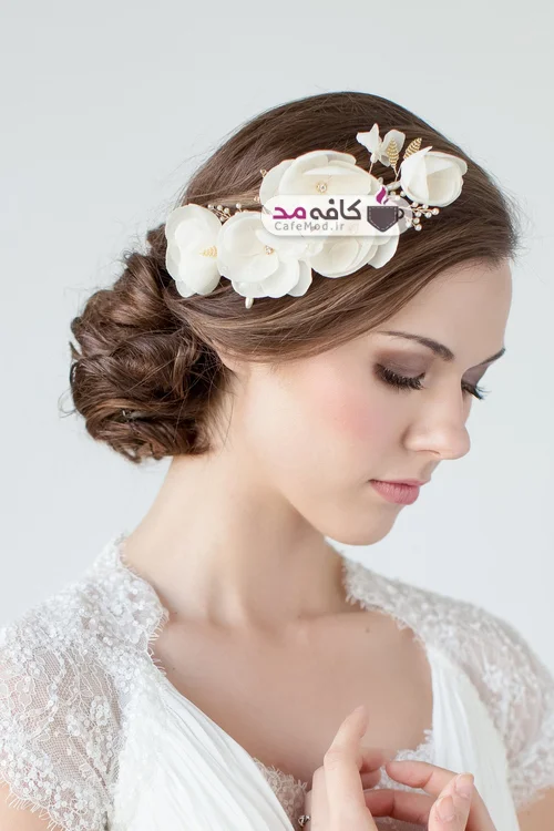 مدل تاج و گل سر عروس