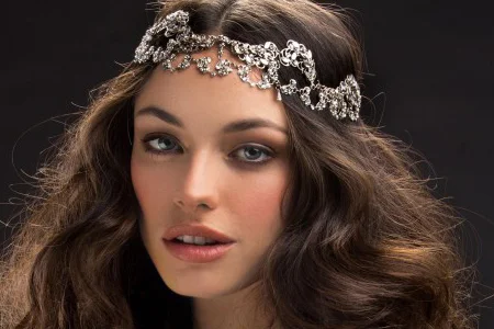 مدل تاج عروس برند Mariaelena 10