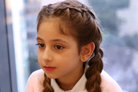 آموزش بافت مو دخترانه 2