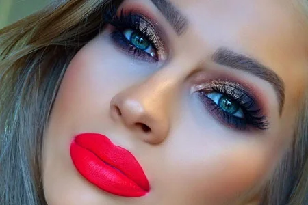 مدل آرایش صورت مجلسی 10