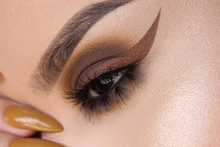 مدل آرایش چشم و لب 10