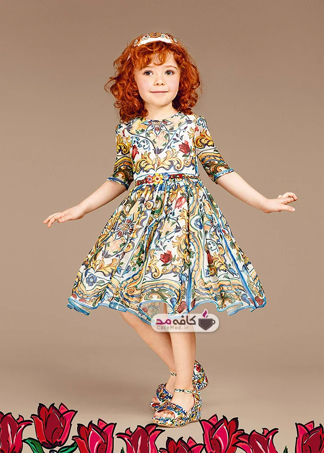 مدل لباس دخترانه مجلسی DolceGabbana