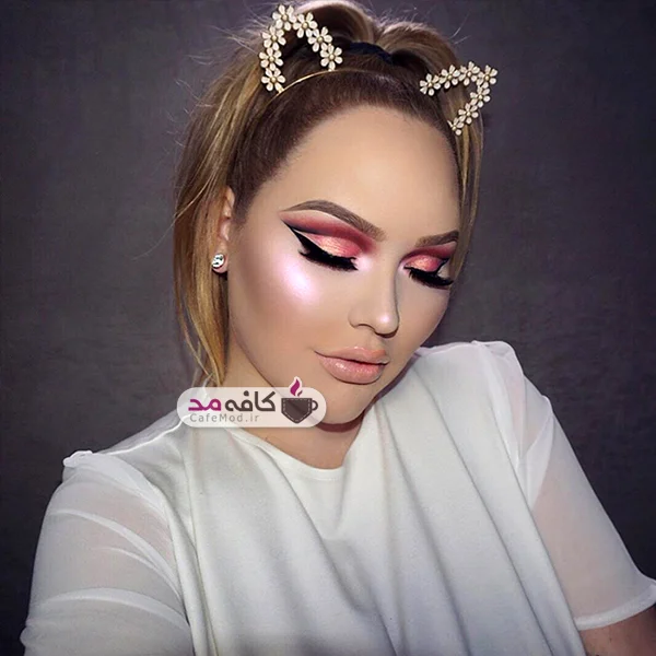 مدل آرایش کامل صورت زمستانه