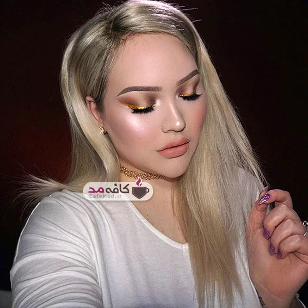 مدل آرایش کامل صورت زمستانه
