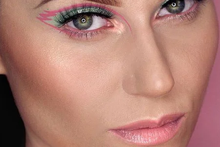 مدل آرایش چشم و لب 10