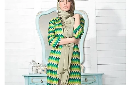 پوشش رنگ سبز برای خانم ها 2