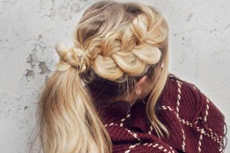 آموزش بافت موی بلند دخترانه 2