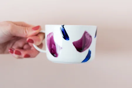 آموزش طراحی روی لیوان ساده 2