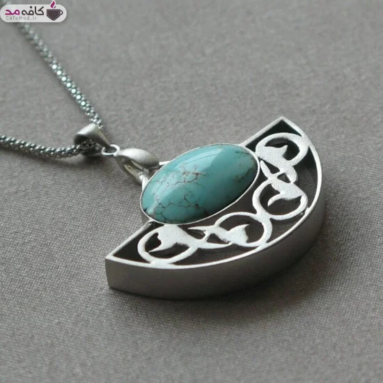 گردنبند نقره و فیروزه