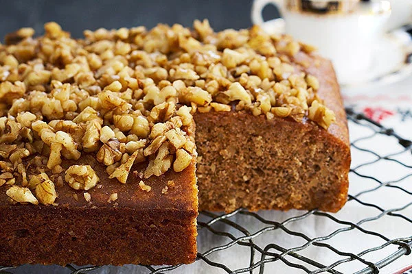 طرز تهیه کیک گردویی بدون فر