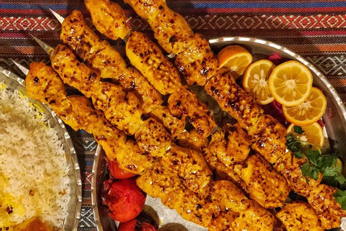 مزه دارکردن جوجه کباب