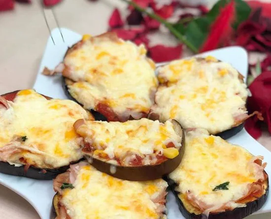 طرز تهیه مینی پیتزای بادمجان