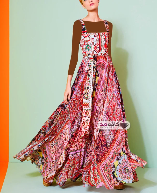 مدل لباس زنانه رنگی