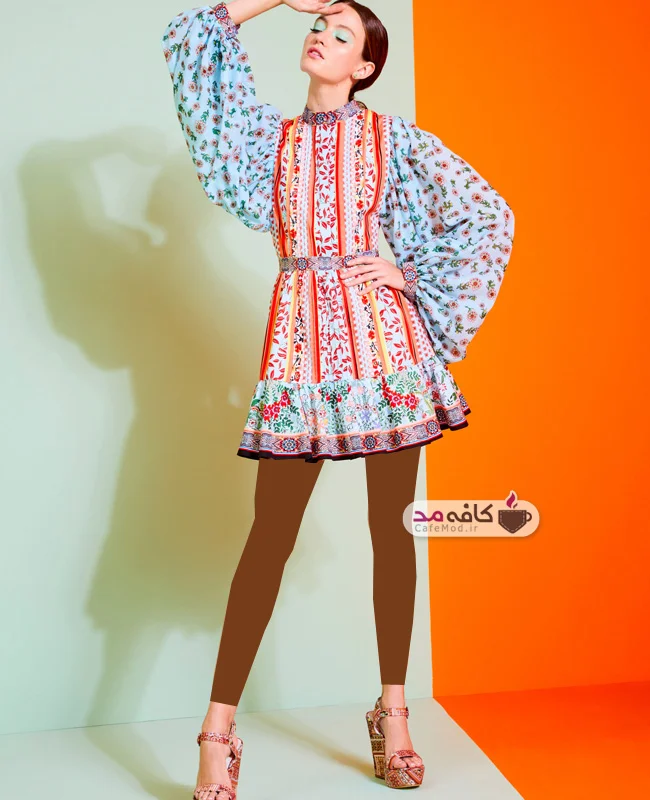 مدل لباس زنانه رنگی