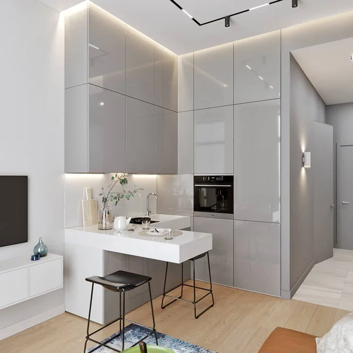آشپزخانه‌های کوچک هم از این کوچکتر نمی‌شوند!