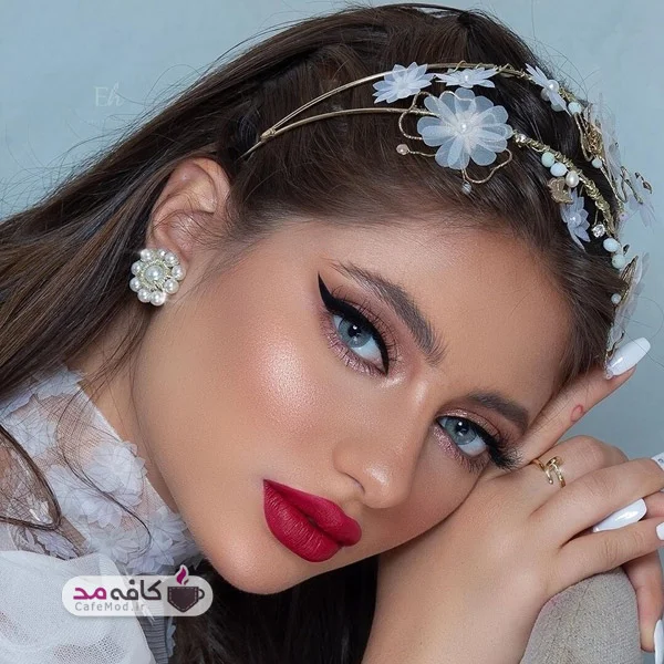 مدل آرایش صورت با رنگ های زیبا