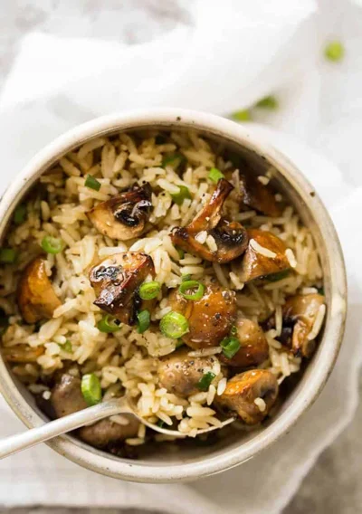 طرز تهیه قارچ پلو